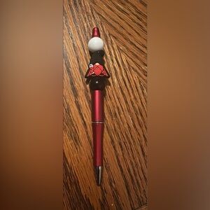 Brand new beaded Halloween gnome pen